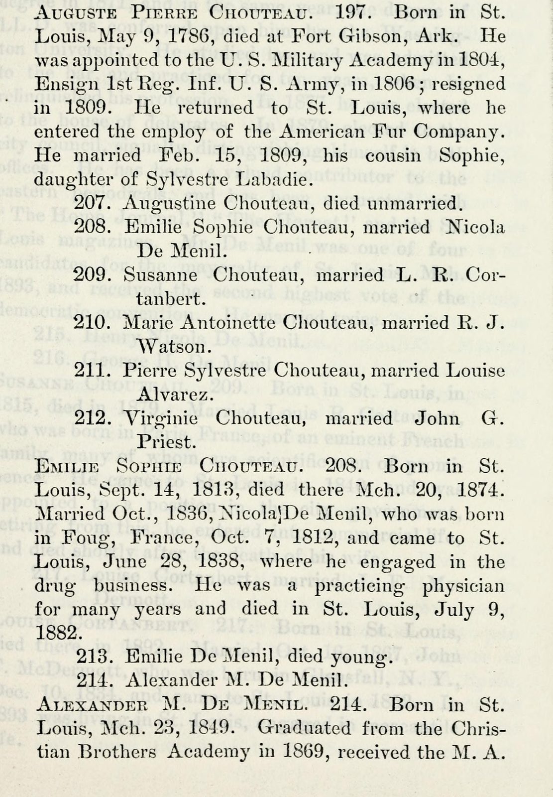 1893: Auguste Pierre Chouteau, born in St