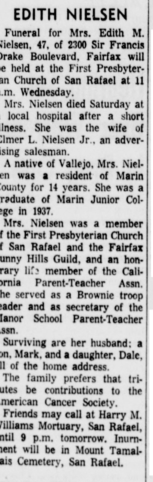 May 16, 1966: Edith M