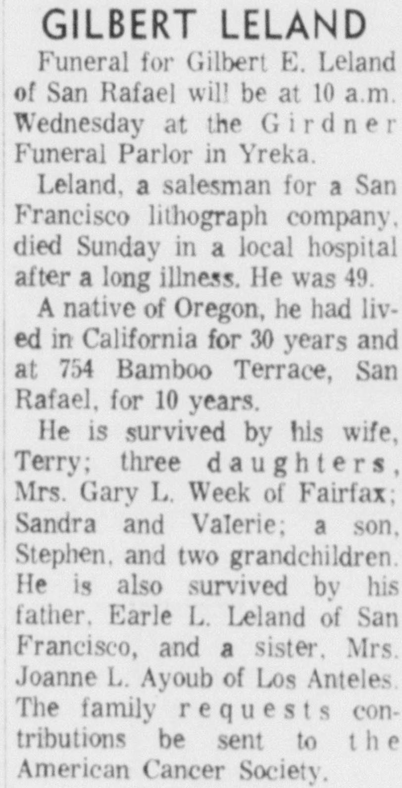 July 8, 1968: Gilbert E